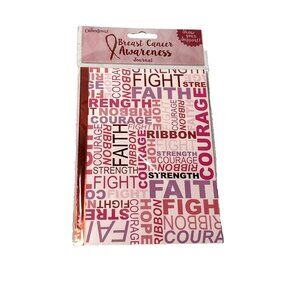crown jewlz PINK RIBBON AWARENESS 1 journal faith hope courage fight